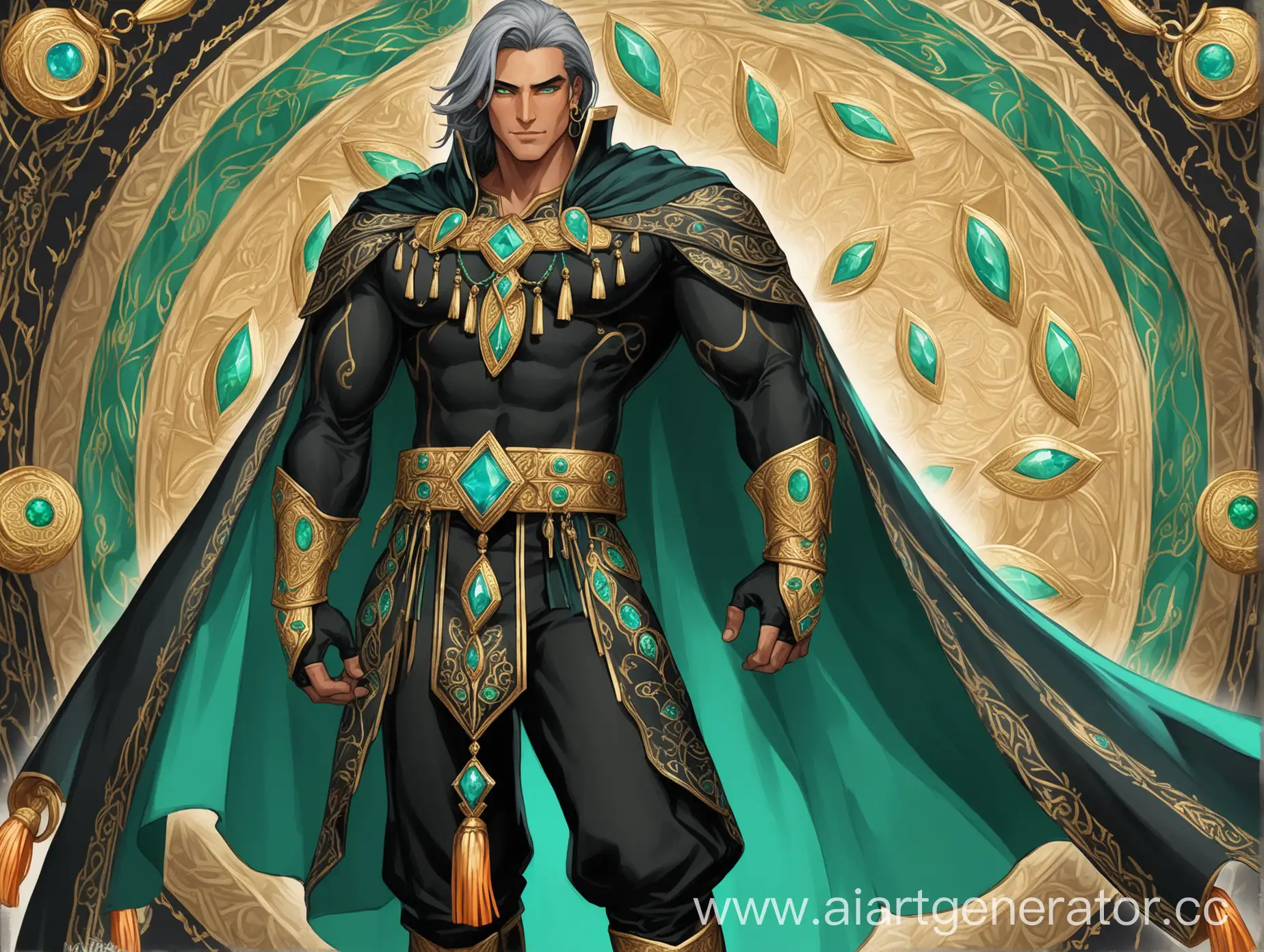 AlHaytham-High-Muscular-Man-with-Turquoise-Accents-and-Ornate-Attire