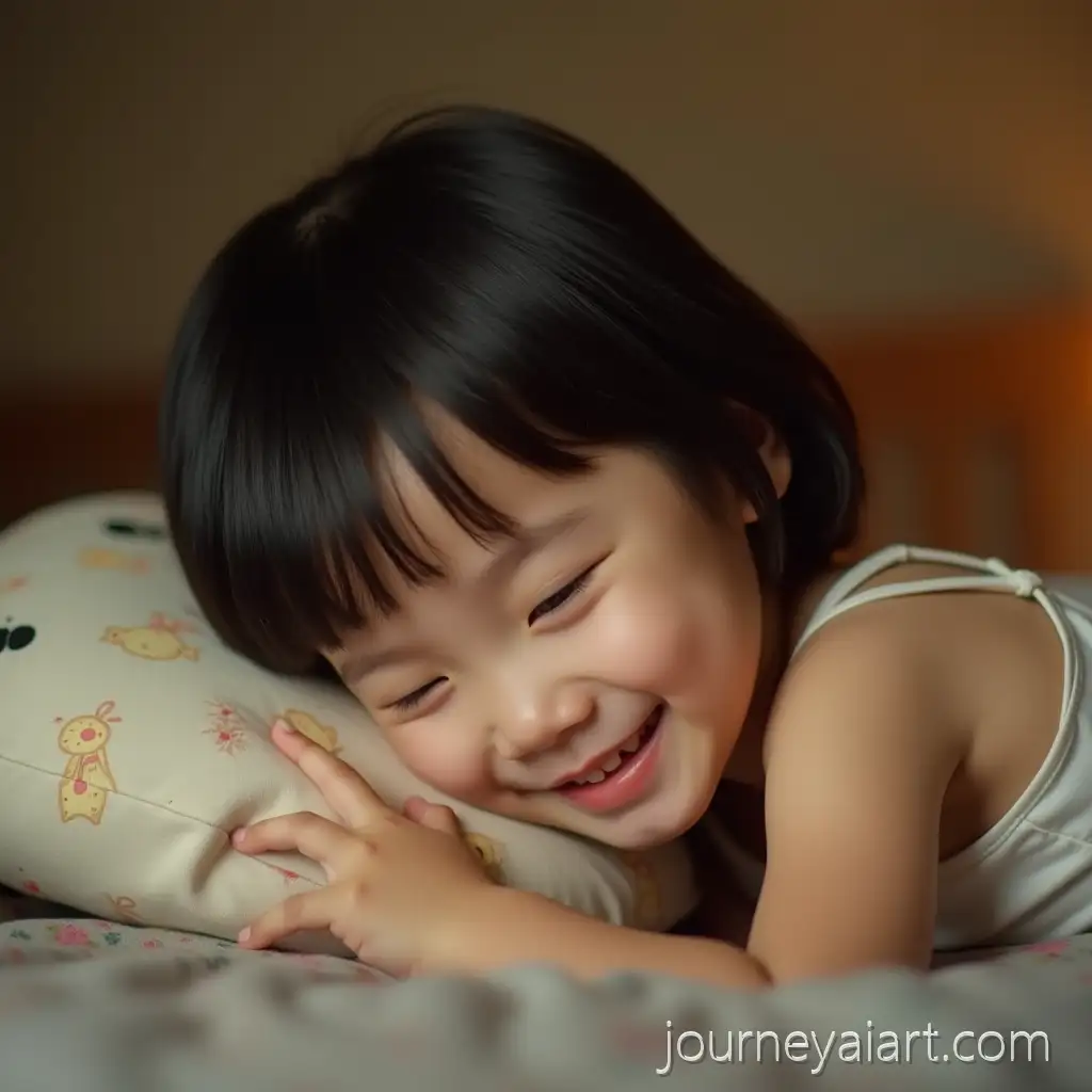 Little-Girl-and-Man-in-Candid-FamilyCandid-family-portrait-Portrait-with-Soft-Lighting-and-Pastel-Tones