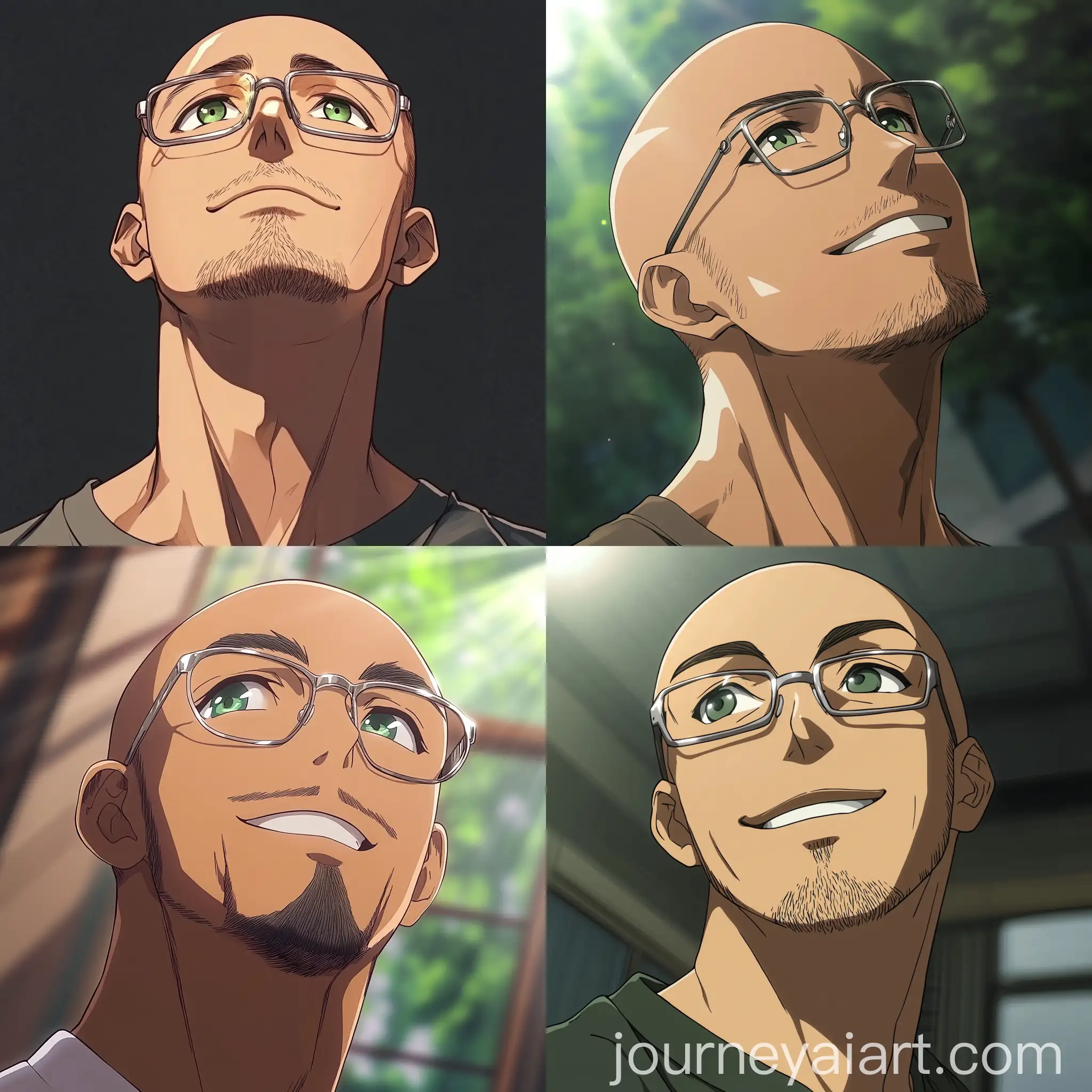 Anime-Style-Bald-Man-with-Silver-Glasses-Smiling
