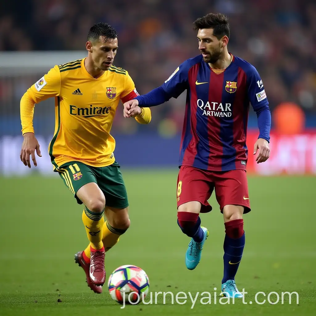 Messi-and-Ronaldo-in-Dynamic-Football-Duel
