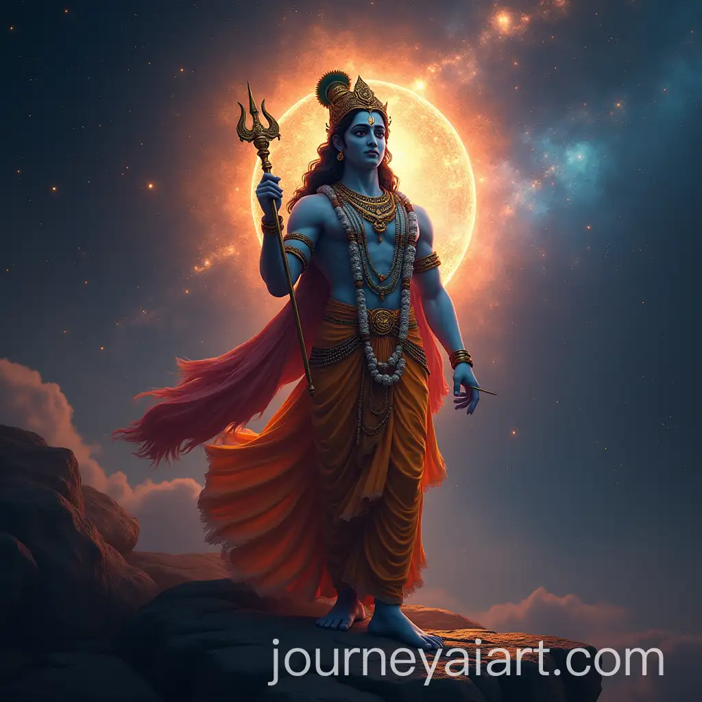 Indian-Lord-Krishna-in-Cosmic-Space-with-Detailed-Octane-Render