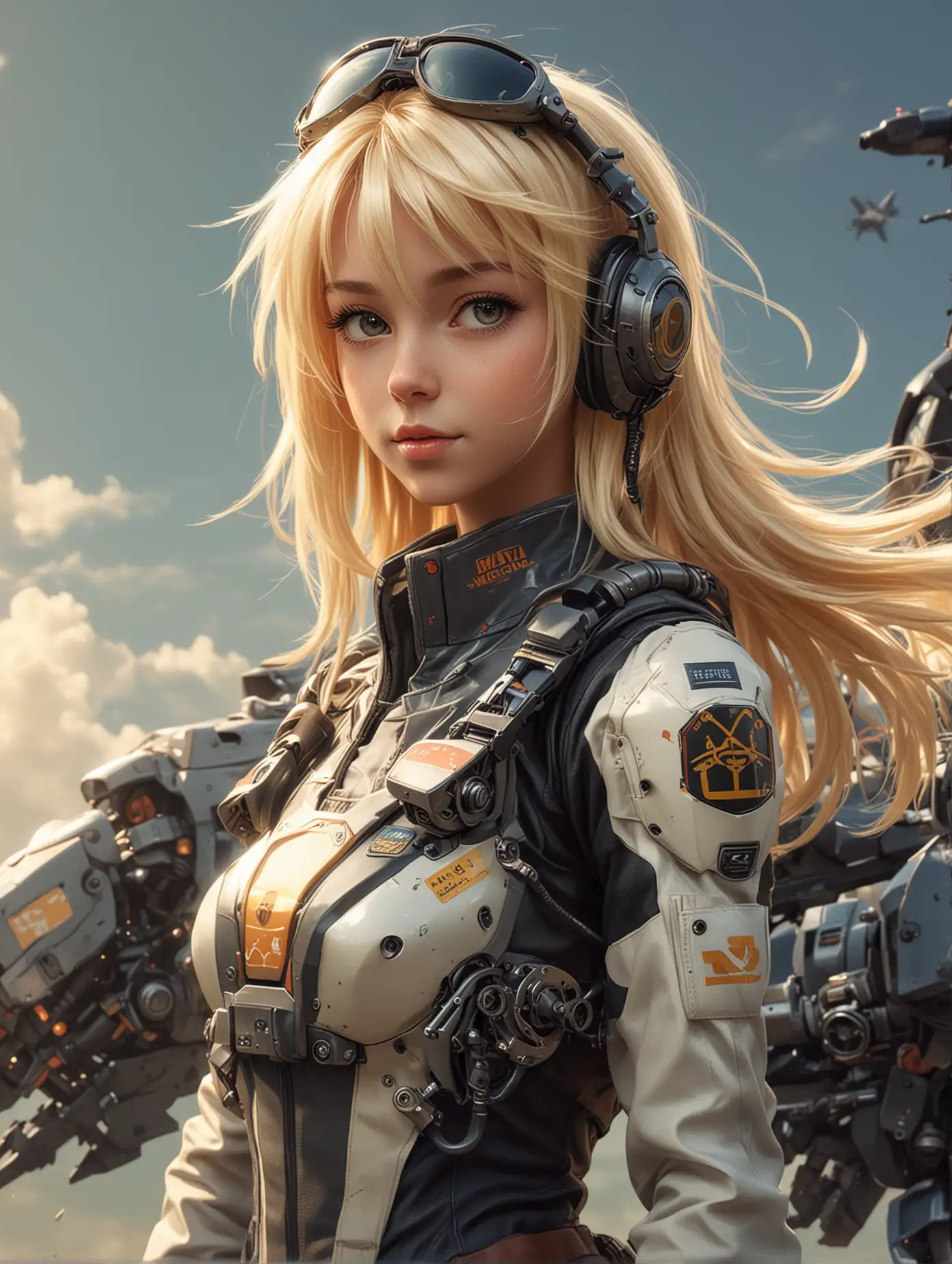 Blonde-Girl-Pilot-in-Mecha-Fighting-for-Survival