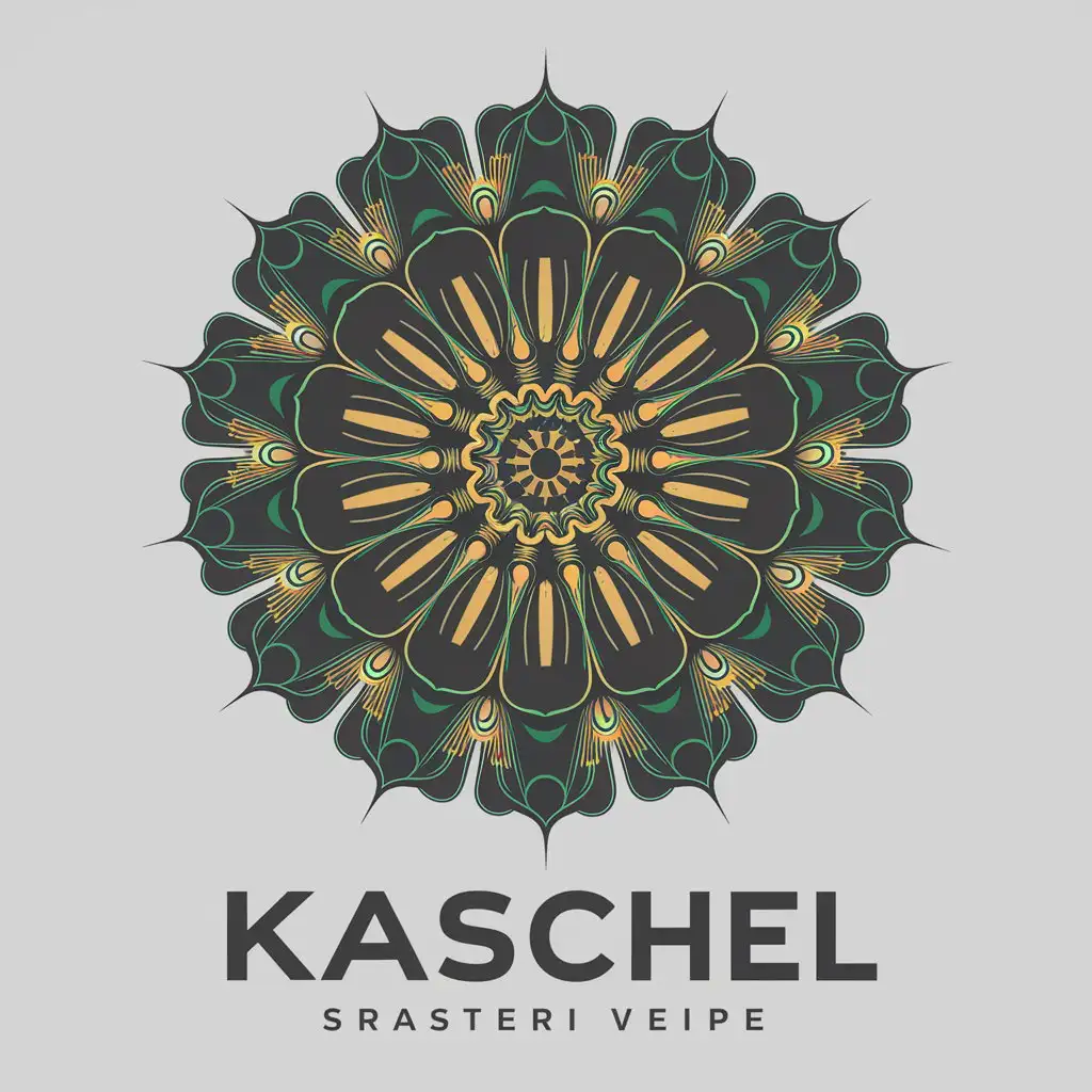 LOGO Design For Kaschel Psychedelic Space Abstract Music Mandala