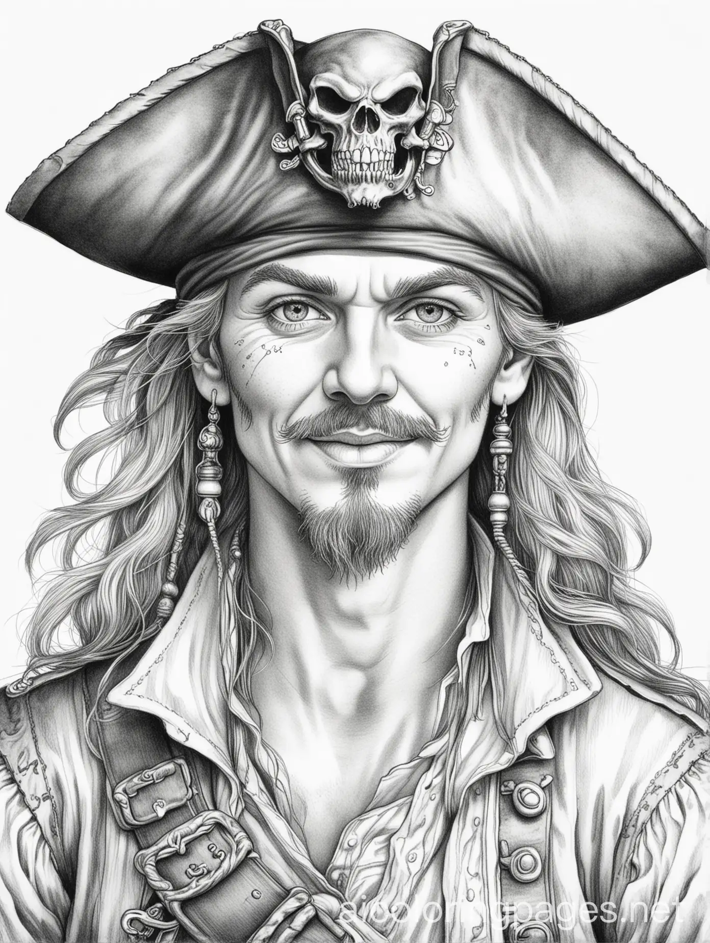 Simple-Black-and-White-Pirate-Captain-Coloring-Page-for-Kids