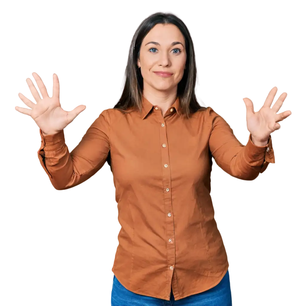 HighQuality-PNG-Image-of-a-40YearOld-American-Woman-in-a-Collared-Shirt