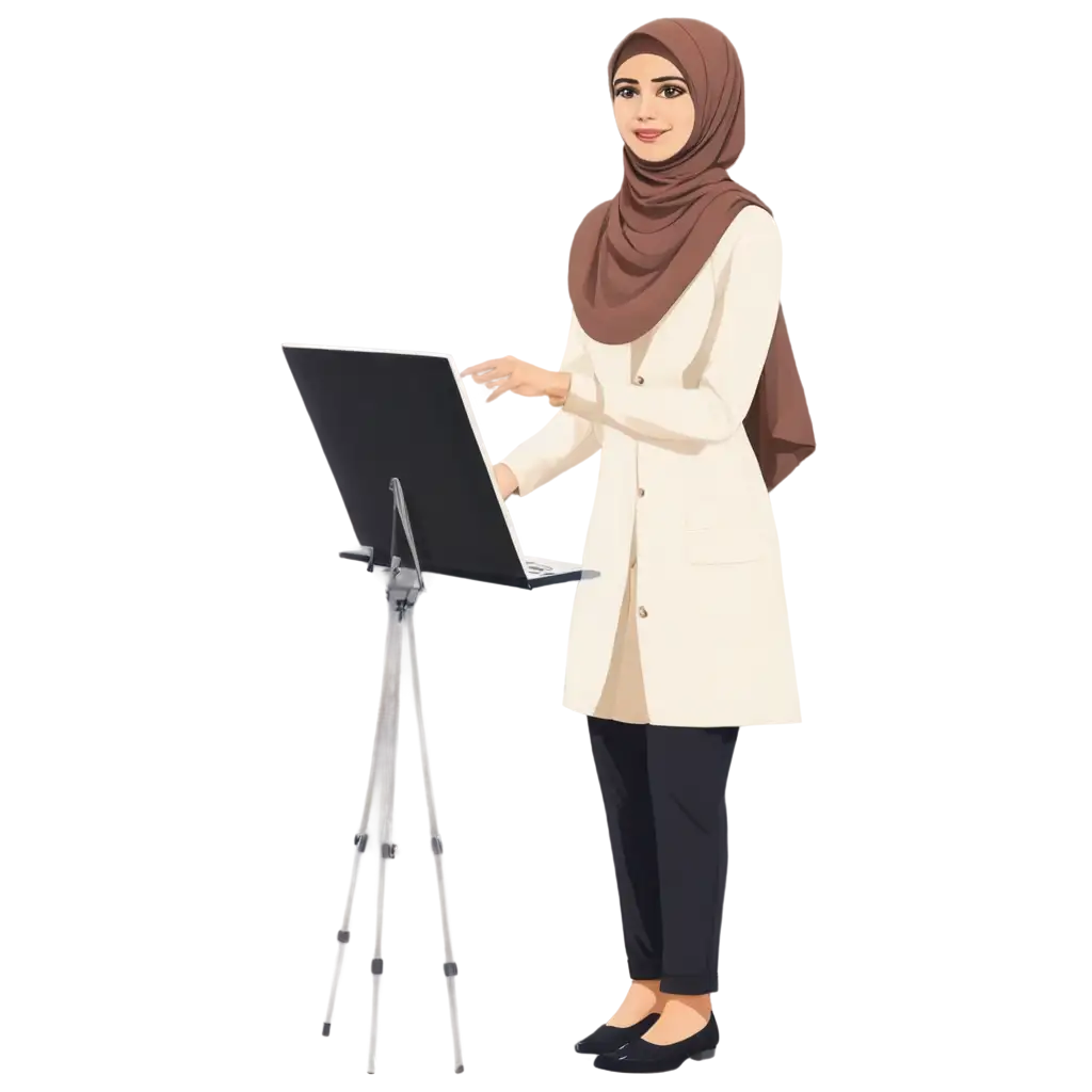 Hijabi-Teacher-PNG-Image-for-Educational-and-Cultural-Representation