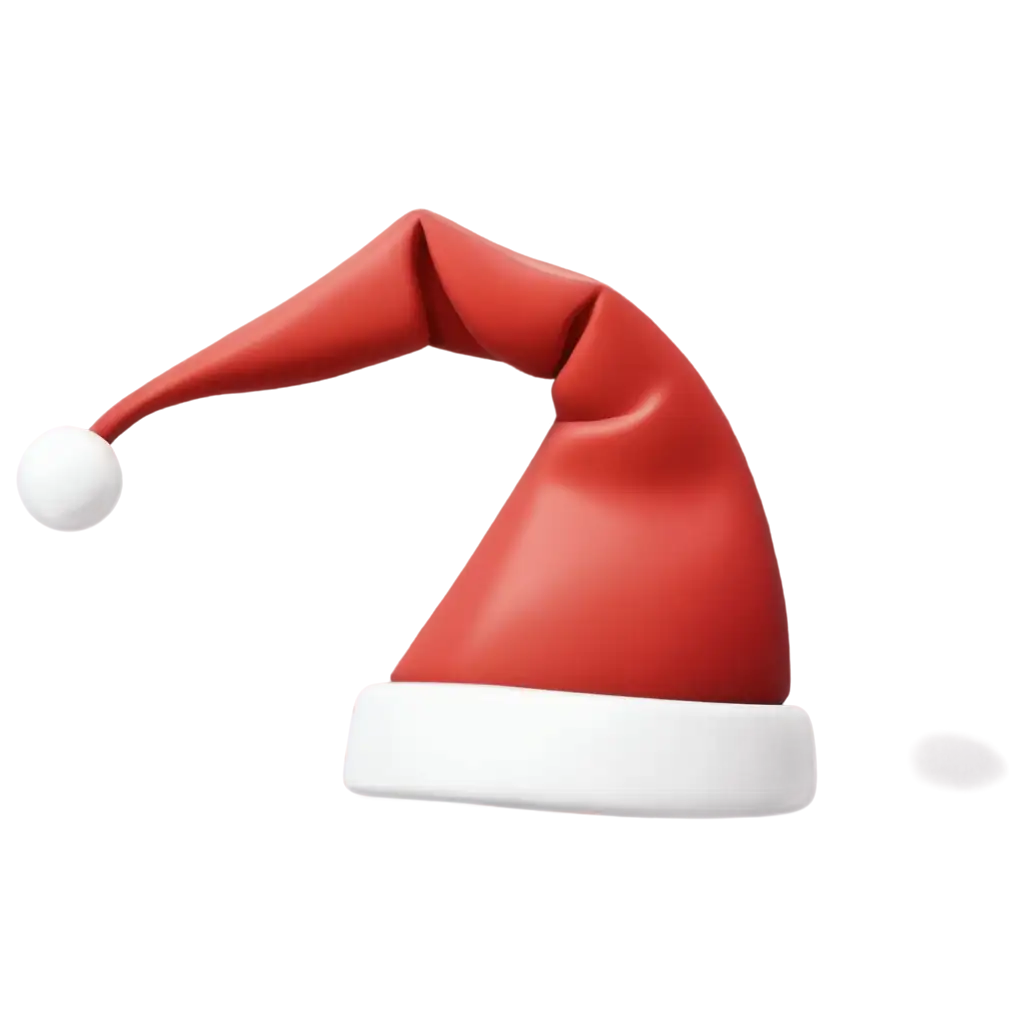 Christmas-Hat-PNG-as-a-Vignette-for-Enumeration-in-Animated-Cartoon-Style