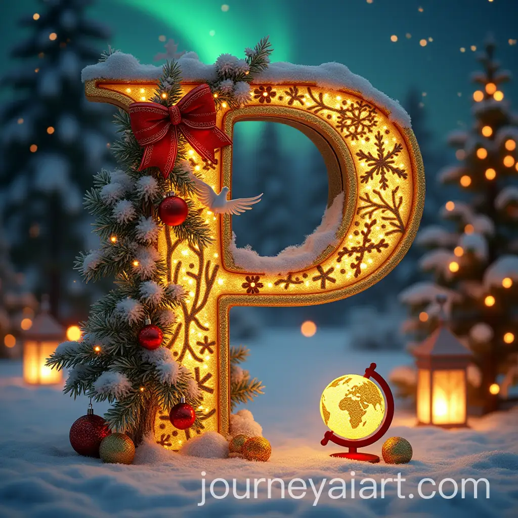 UltraRealistic-Latvian-Christmas-P-Letter-with-Folk-Motifs-and-Winter-Wonderland