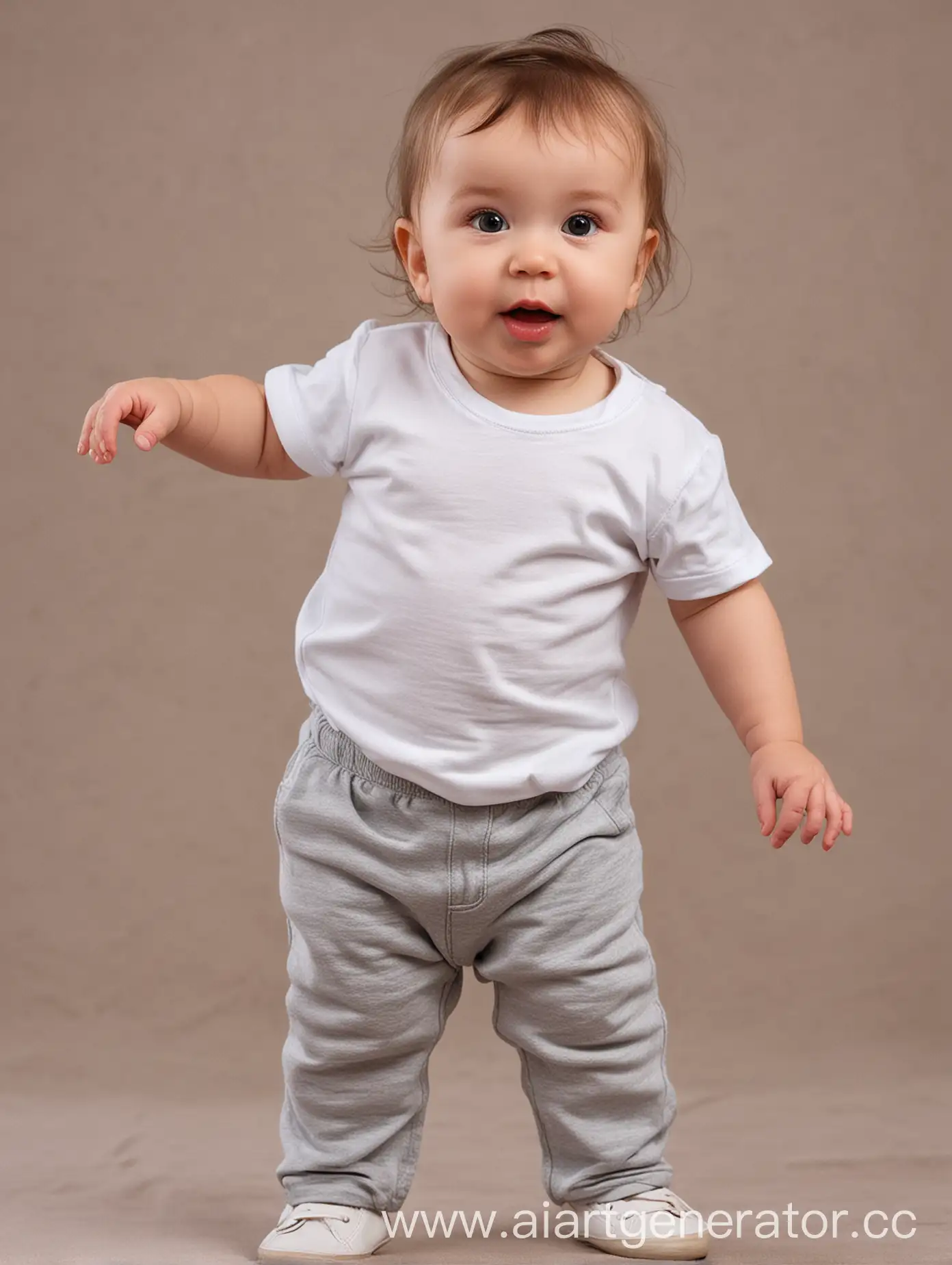 OneYearOld-Girl-in-White-TShirt-Portrait