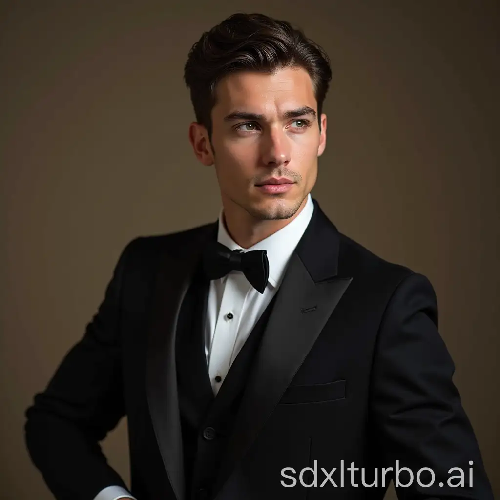 Elegant-Feminized-Man-in-Sophisticated-Attire-and-Confident-Pose