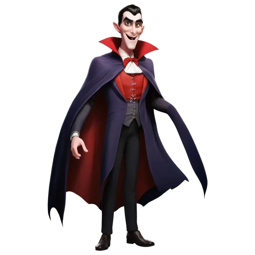 Friendly-Cartoon-Dracula-PNG-Image-with-TransparentPNG-Image-Usage-Scenarios-Background-for-Web-Games-and-UI