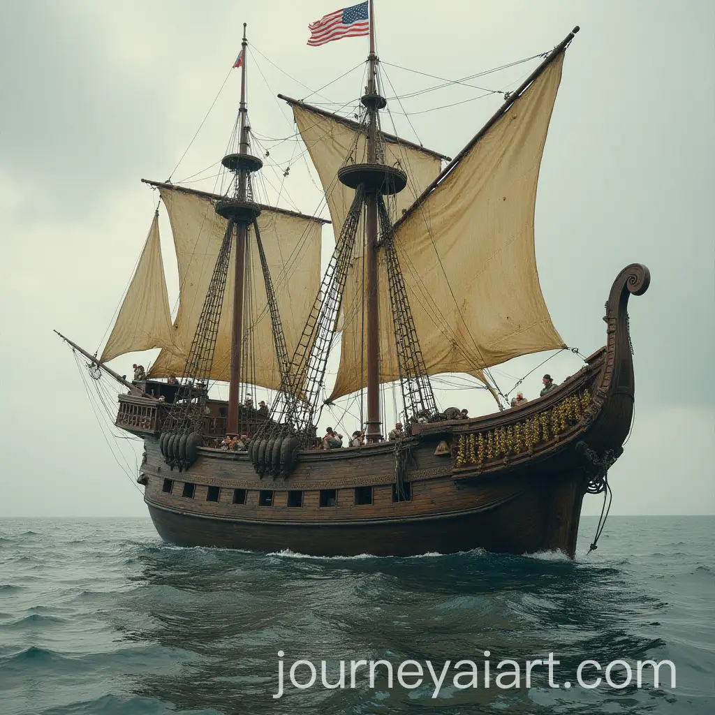 Broken-Medieval-Ship-on-Stormy-Seas