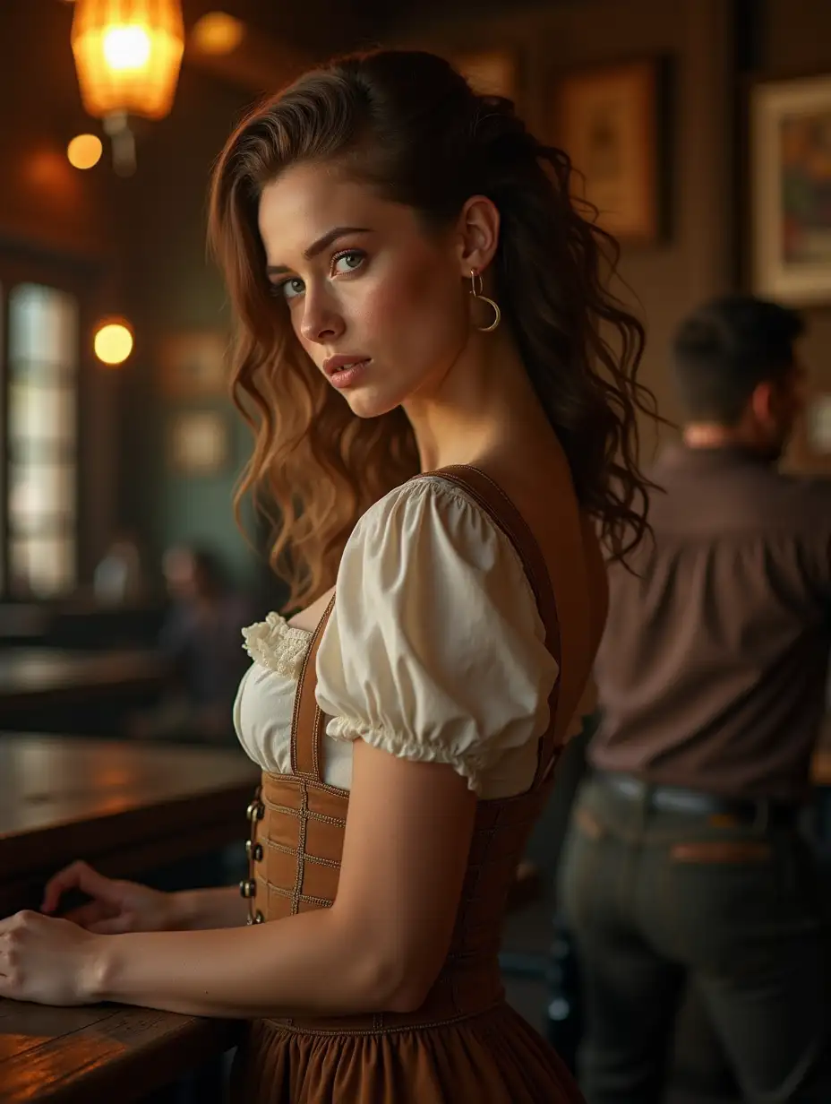 1840s-Saloon-Girl-Line-Dancing-in-Gold-Rush-Town