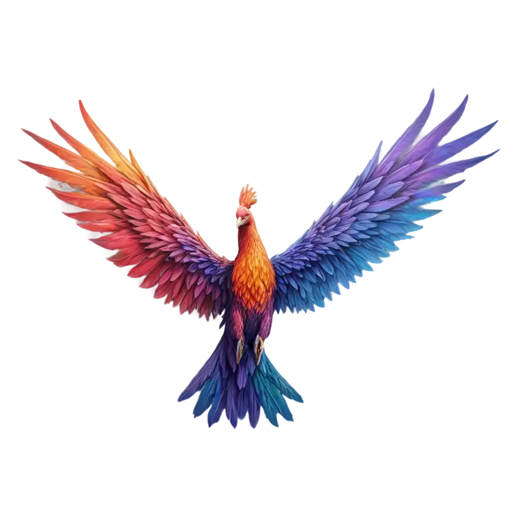 colorful majestic phoenix