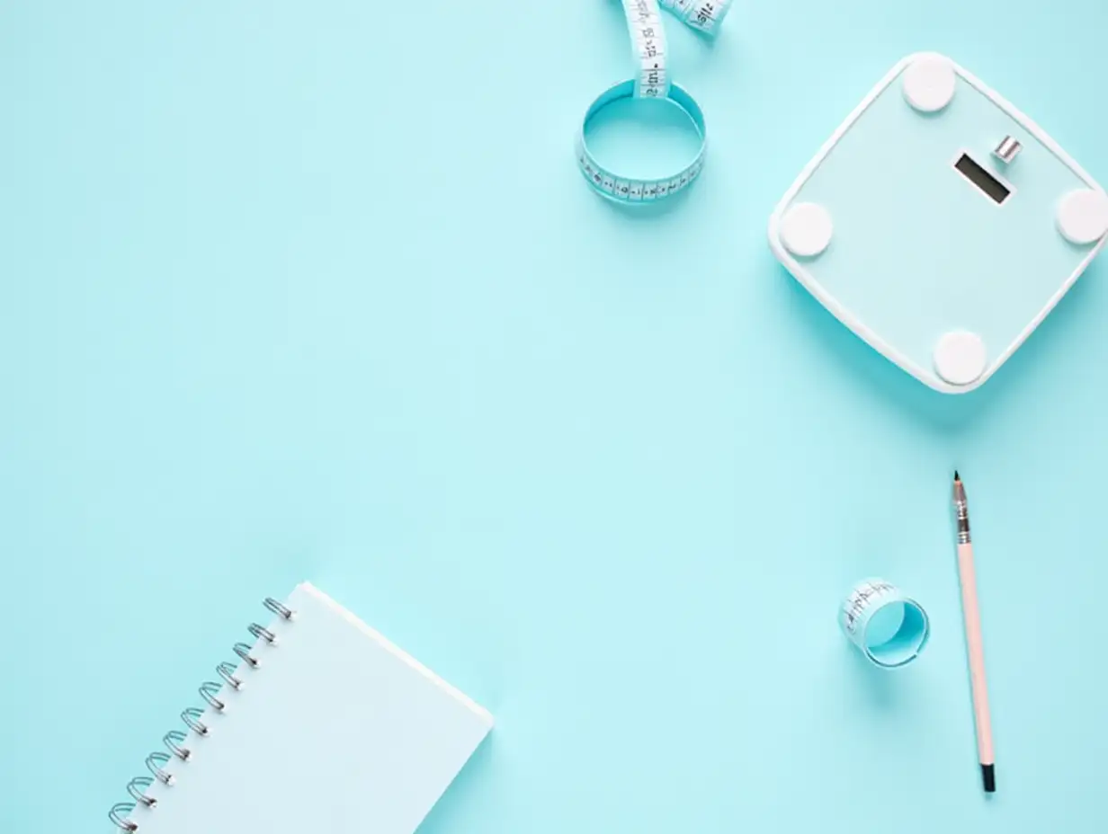 Health-and-Fitness-Tools-on-Light-Blue-Background