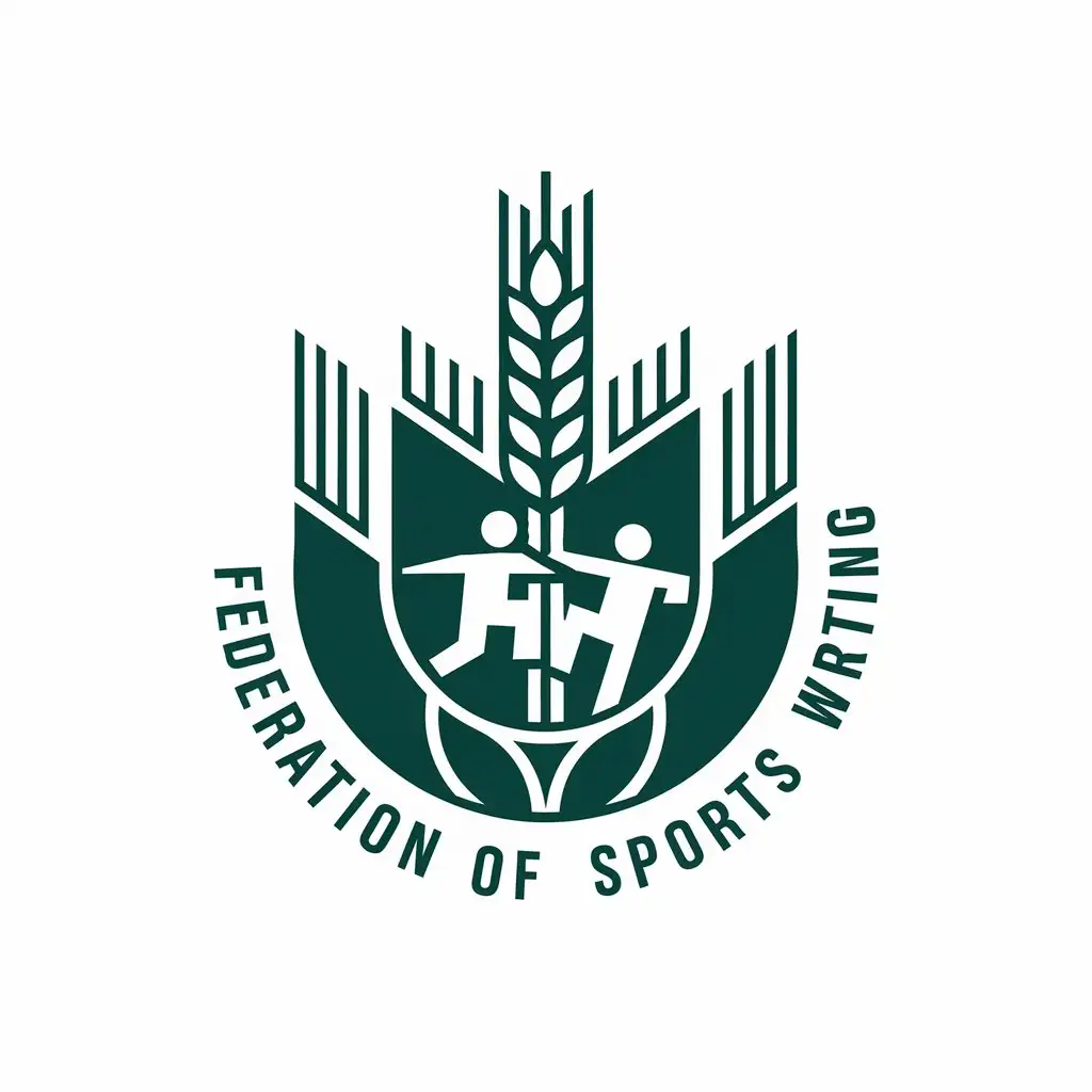 LOGO-Design-for-Federation-of-Sports-Wrestling-Vector-Design-Featuring-Wheat-Stalk-and-Dynamic-Wrestling-Figures