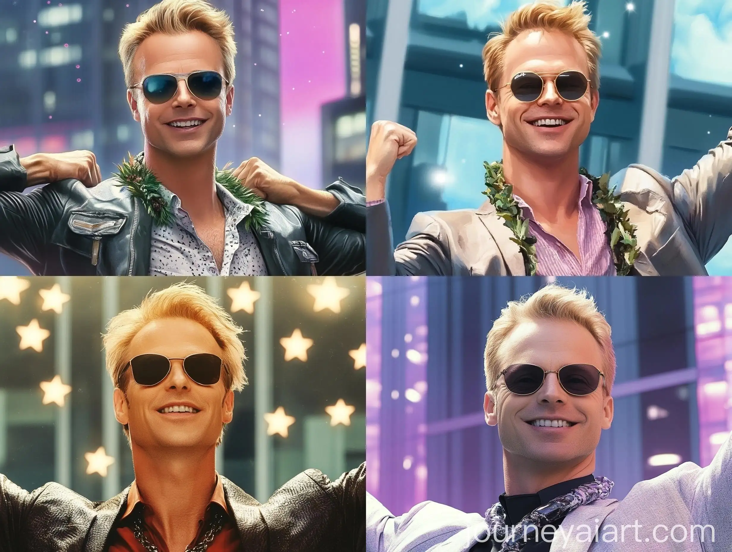 Victorious-Man-in-Sunglasses-with-Futuristic-Skyline