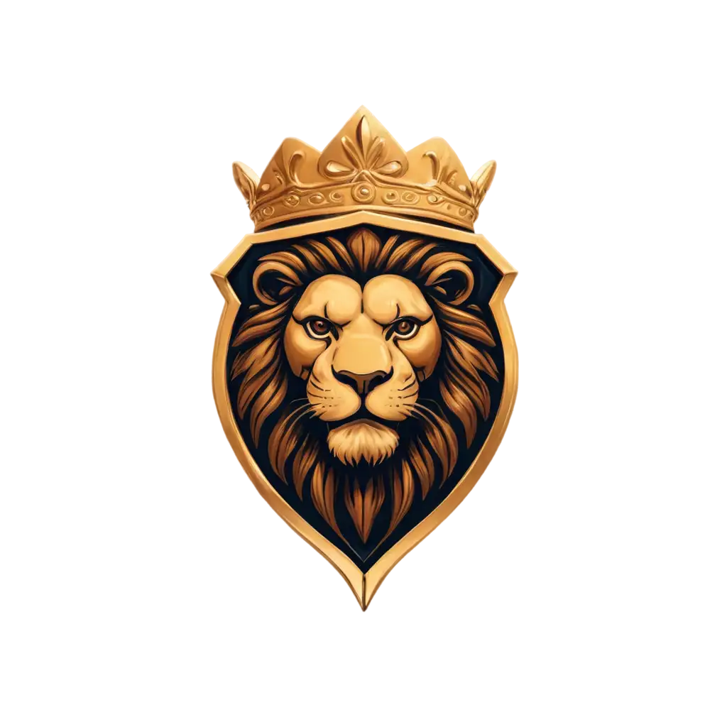 Chittagong-Kings-Logo-PNG-Regal-Lion-Shield-with-Golden-Elegance