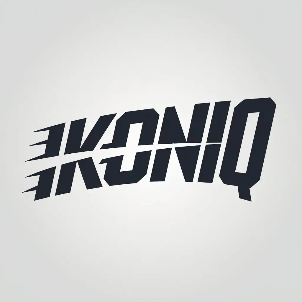 LOGO Design for IKONIQ Athletic Style Font in Finance and Entertainment Industries