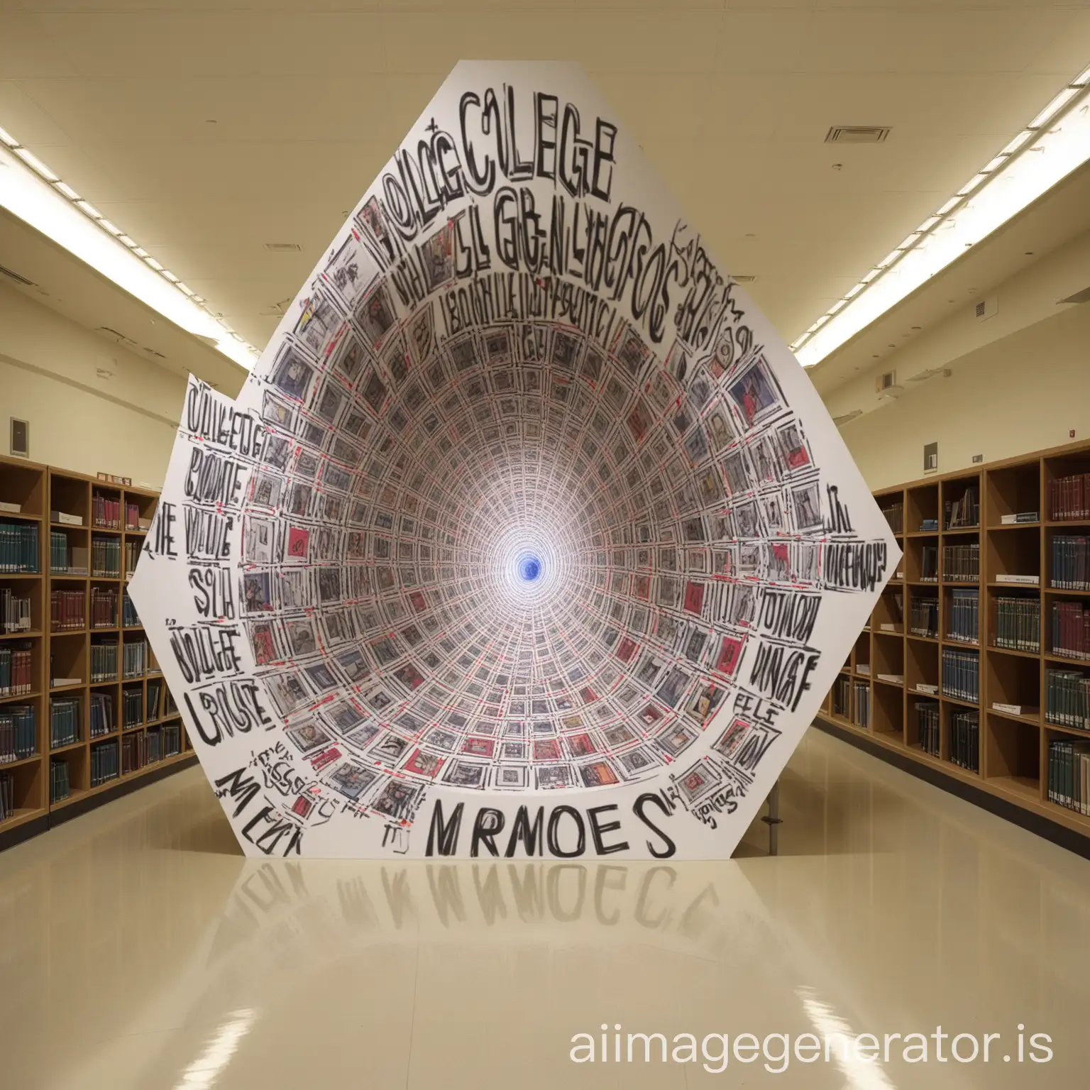 Anamorphosis-Art-Depicting-a-Message-in-a-College-Setting