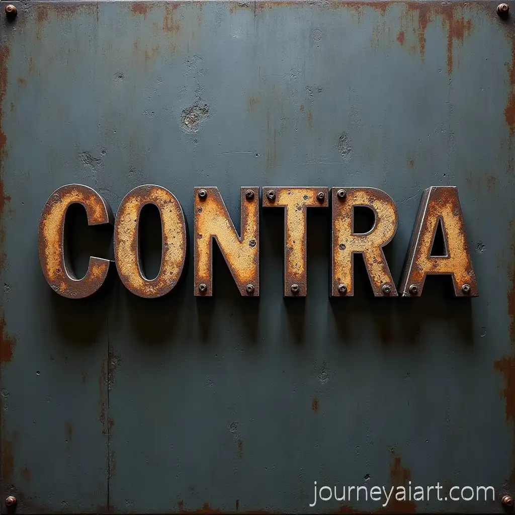 Steel-Lettering-of-the-Word-Contra-in-a-Modern-Industrial-Style