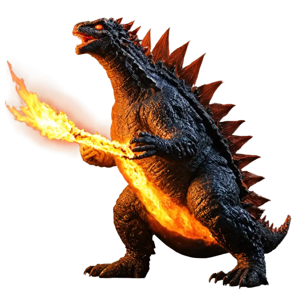 HighResolution-PNG-of-Godzilla-Breathing-Fire-in-Epic-Battle-Against-Giant-Monster