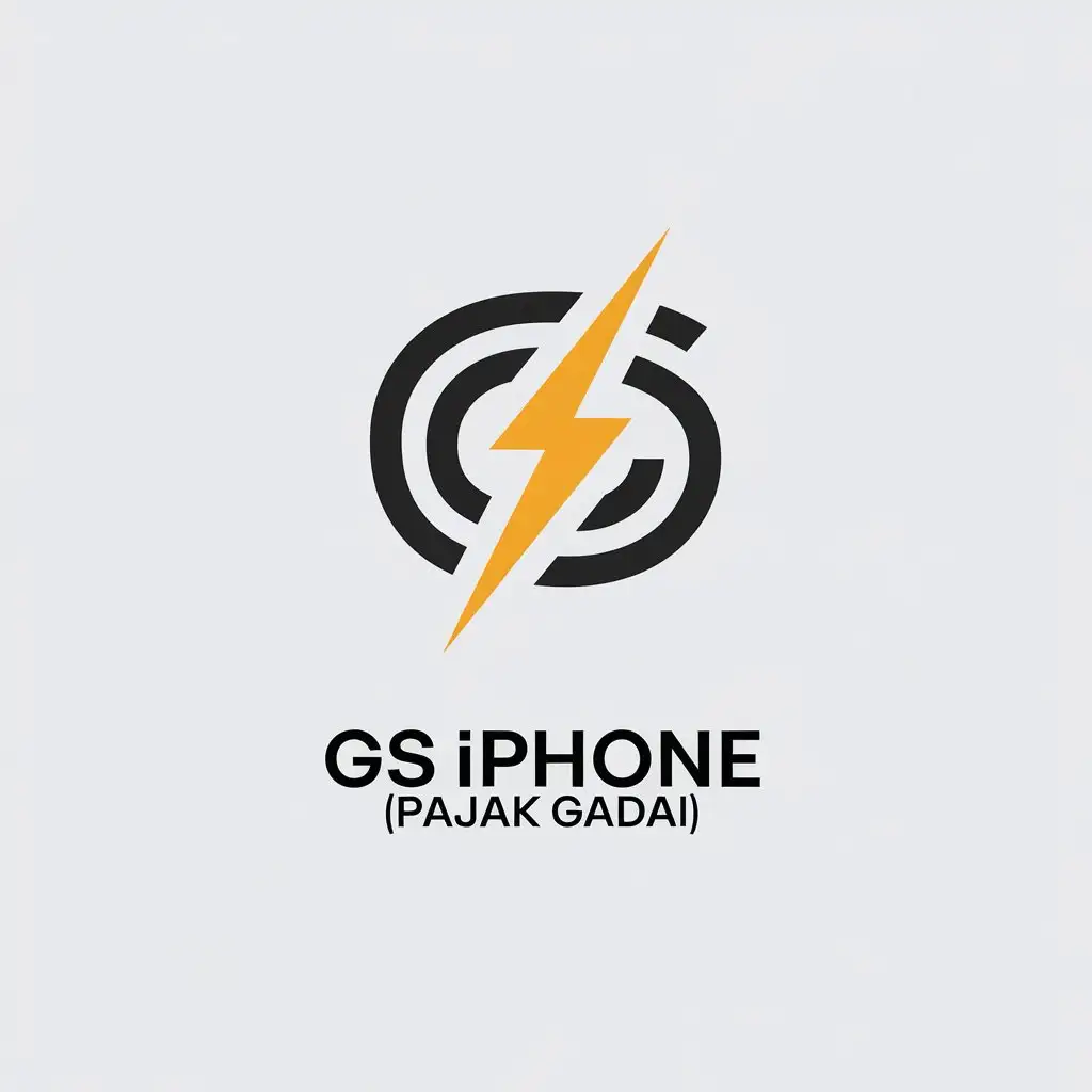 LOGO-Design-for-GS-IPHONE-PAJAK-GADAI-Minimalistic-Symbol-with-Fast-Phone-Concept