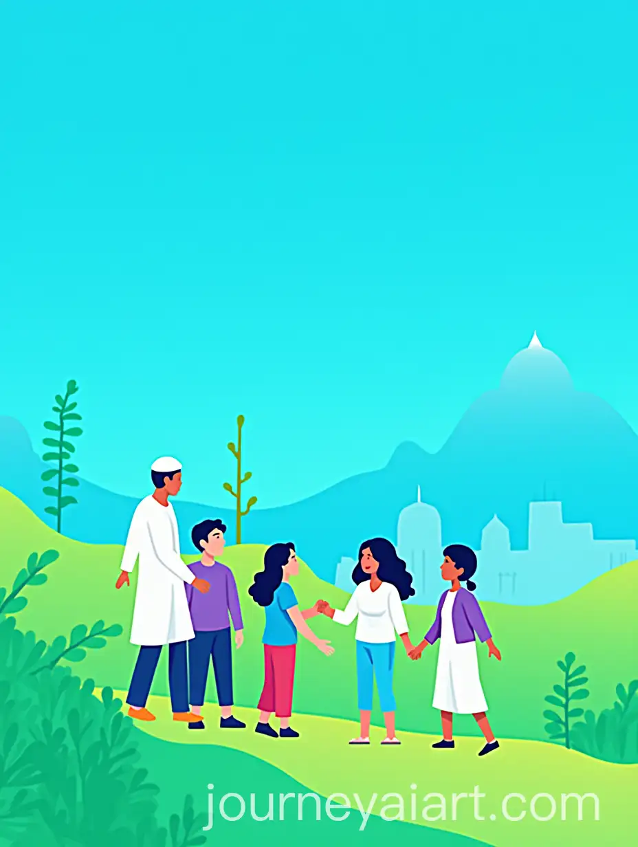 Vibrant-Flat-Design-Illustration-of-Shabbat-in-Israel-with-IDF-Soldiers