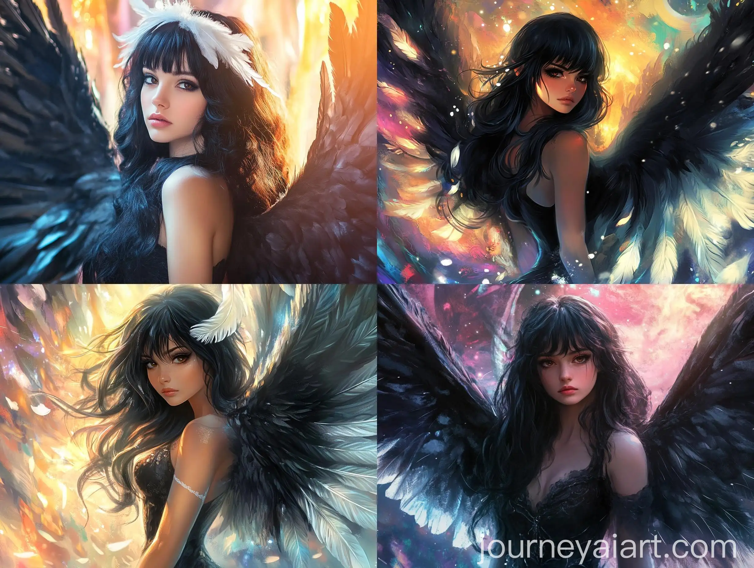 Enchanting-Fae-Girl-with-Feathered-Wings-in-Celestial-Temple