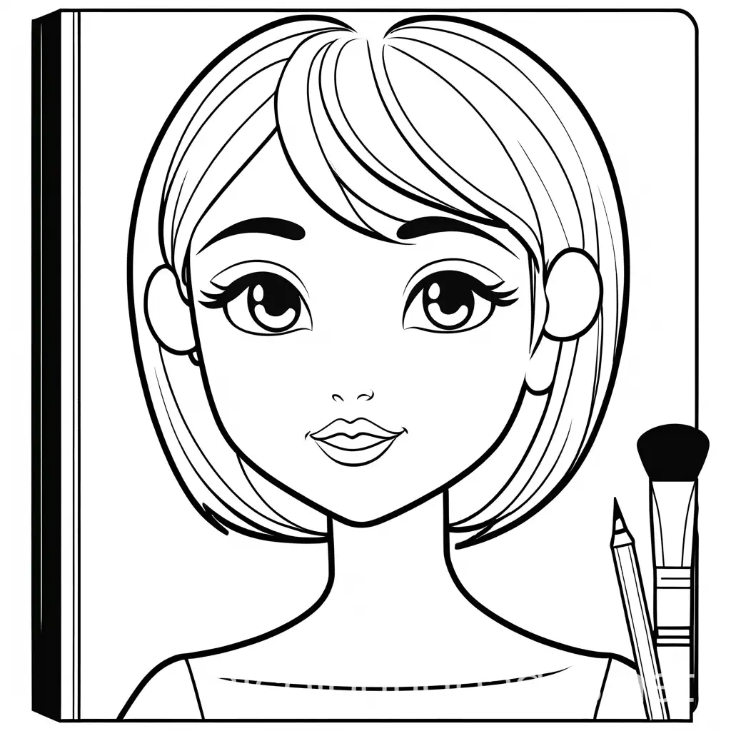 Simple-Coloring-Page-for-Kids-Cute-Cosmetics-Set-Icon