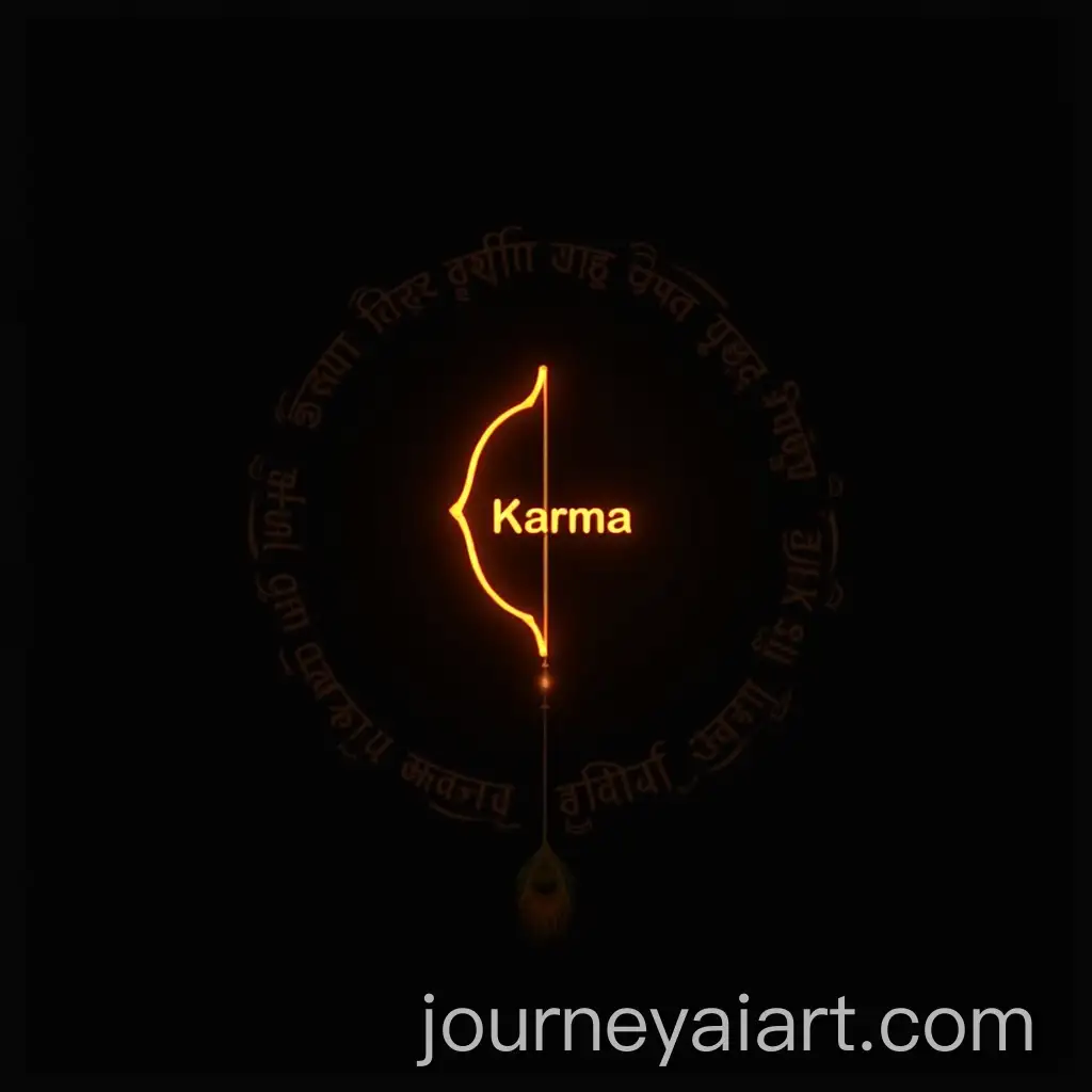 Minimalist-Sanskrit-Design-with-Karma-Symbol-and-Peacock-Feather