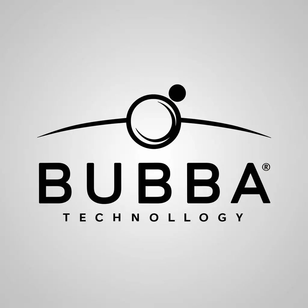 LOGO-Design-For-BUBBA-Minimalistic-TextBased-Logo-for-Technology-Industry