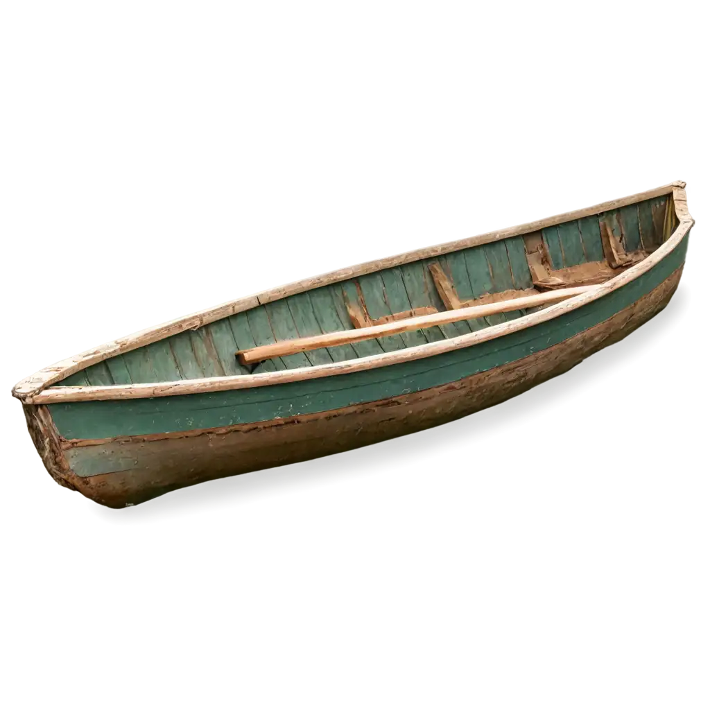 HighQuality-PNG-Image-of-an-Old-Wooden-Row-Boat-Enhance-Your-Visual-Content-with-Clarity-and-Detail