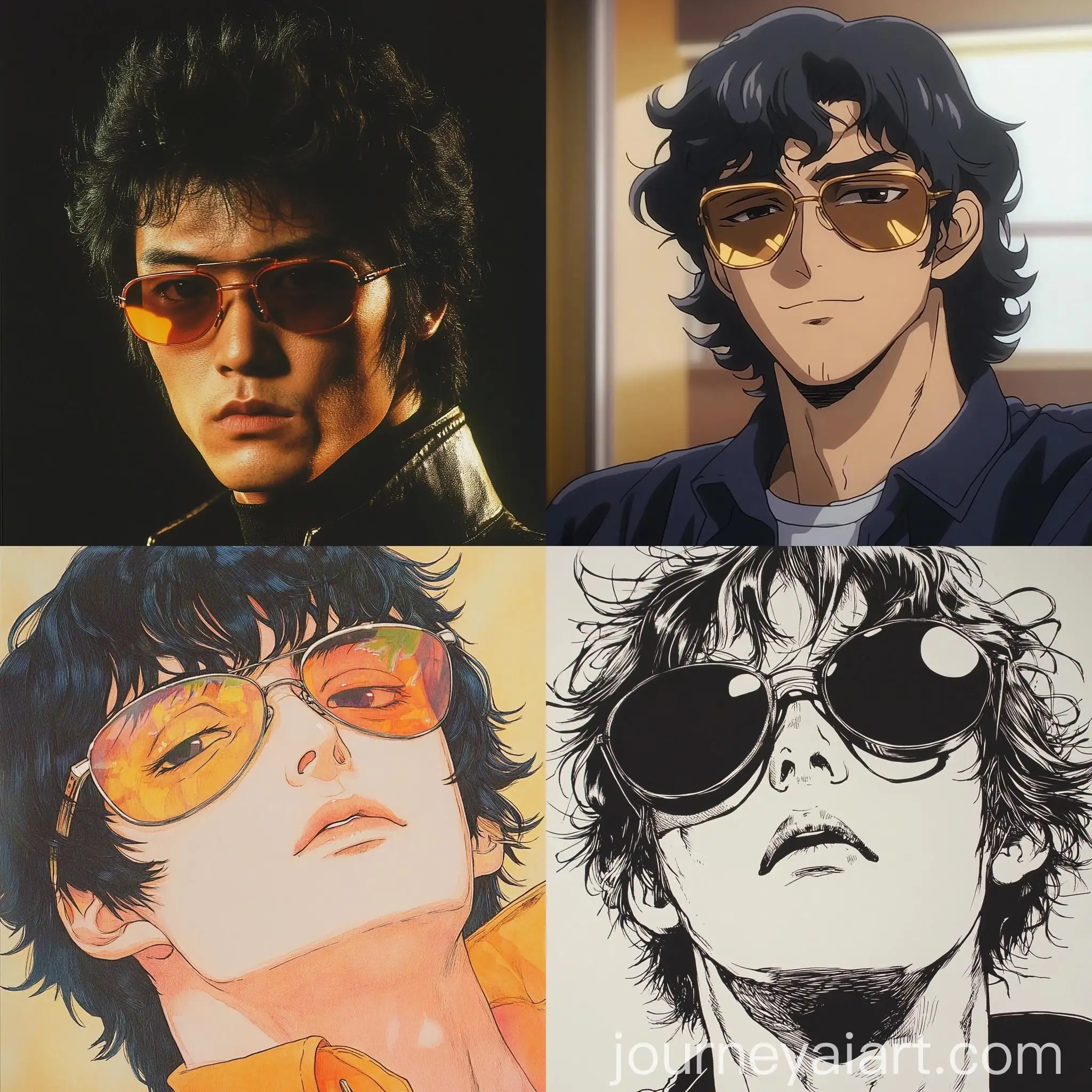 Satoru-Gojo-Wearing-Sunglasses-Artwork