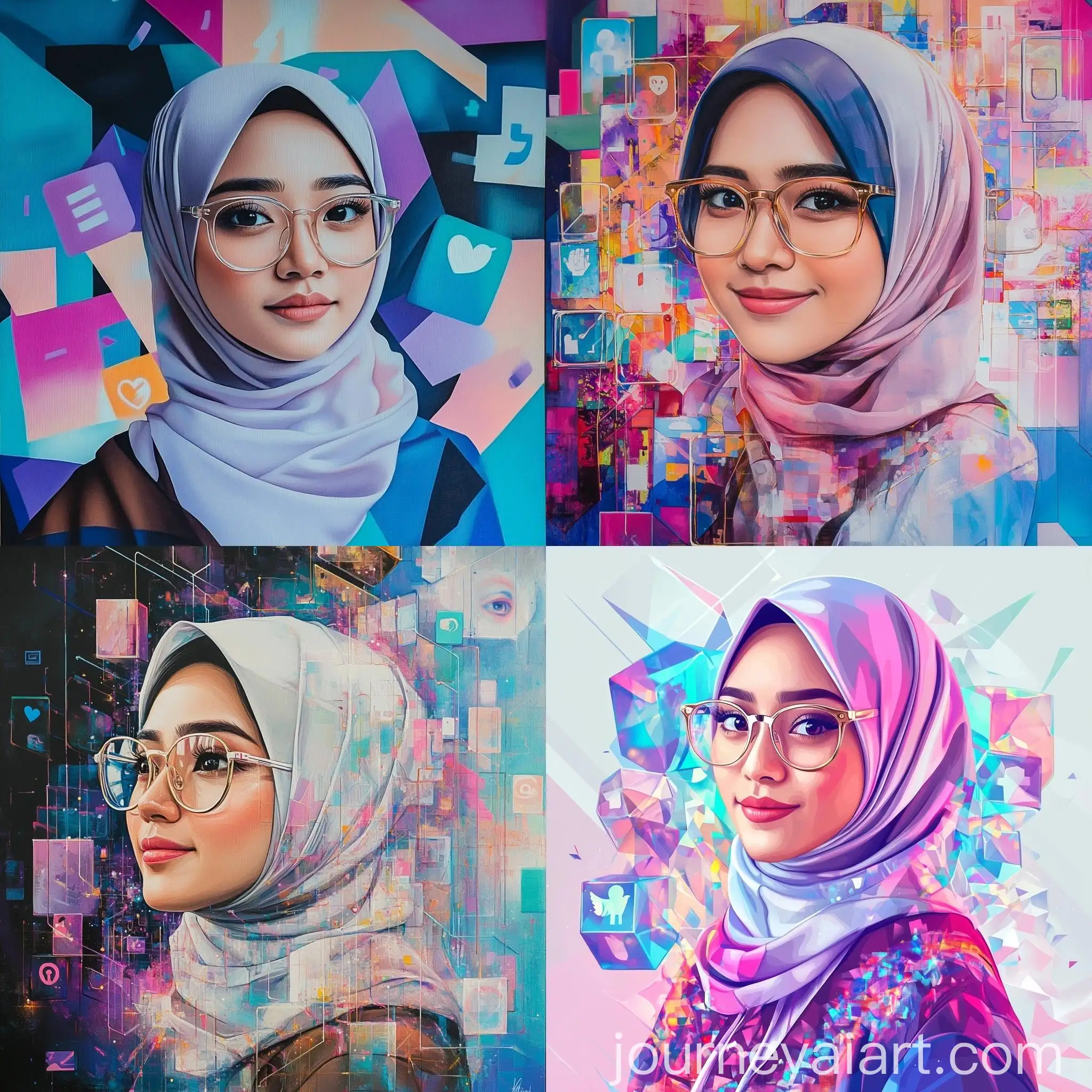 Modern-Malay-Woman-in-Hijab-with-Stylish-Sneakers-and-Social-Media-Icons