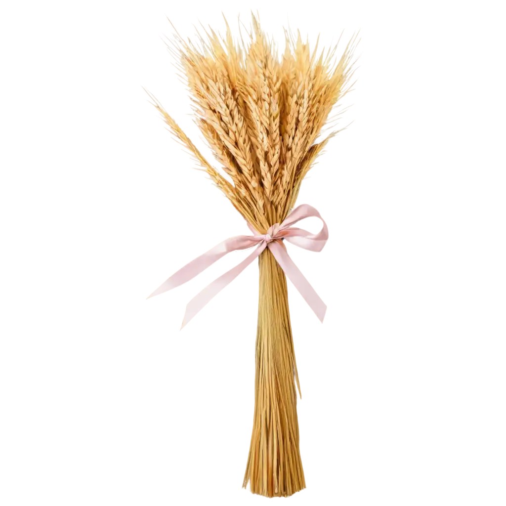 PNG-Image-Sheaf-of-Matured-Grain-Tied-with-a-Ribbon