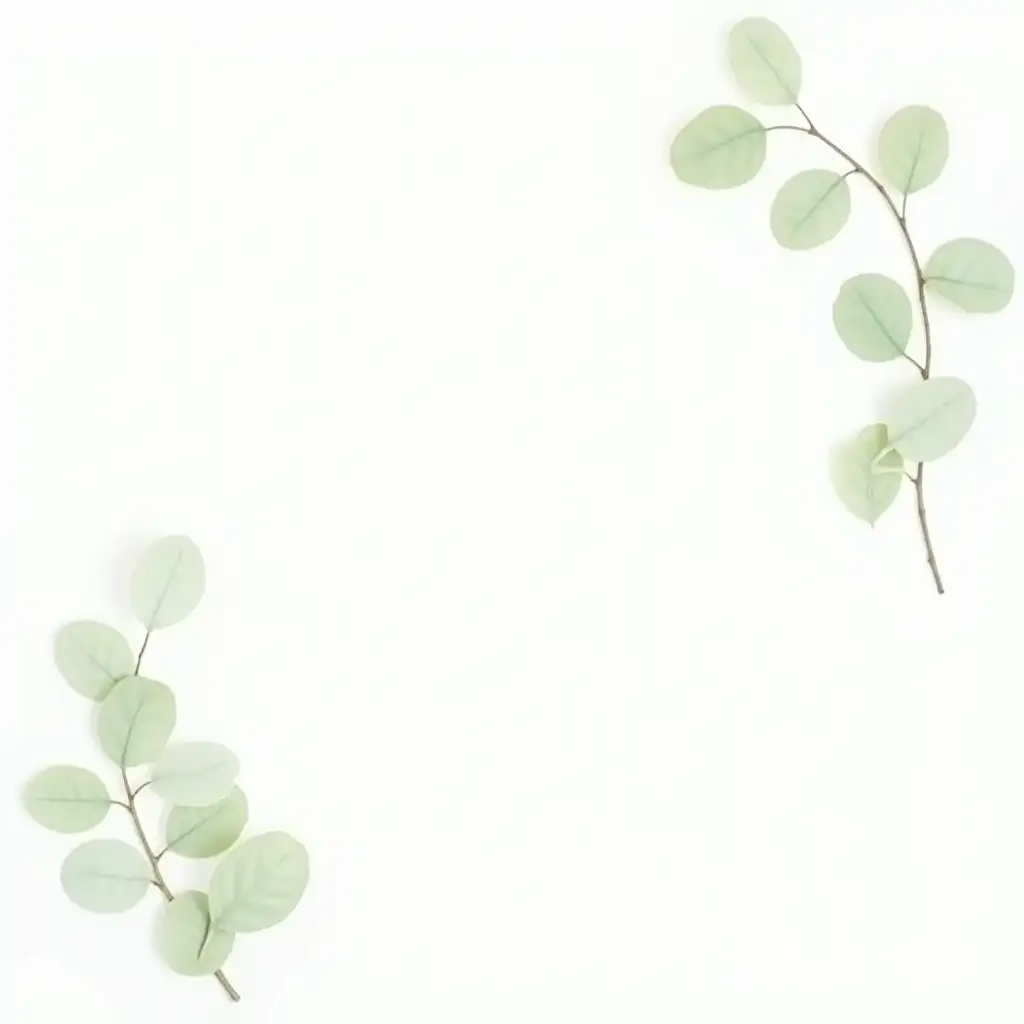 Minimalistic-Botanical-Design-with-Eucalyptus-Branches-and-Soft-Green-Leaves