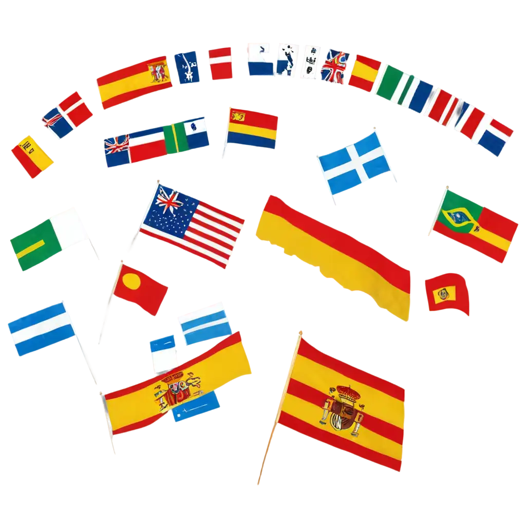 Spanish-Icon-with-World-and-Flags-of-Spanishspeaking-Countries-PNG-Image