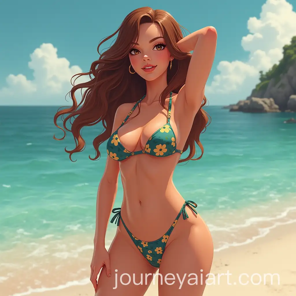 Nami-from-One-Piece-in-a-Bikini-at-the-Beach