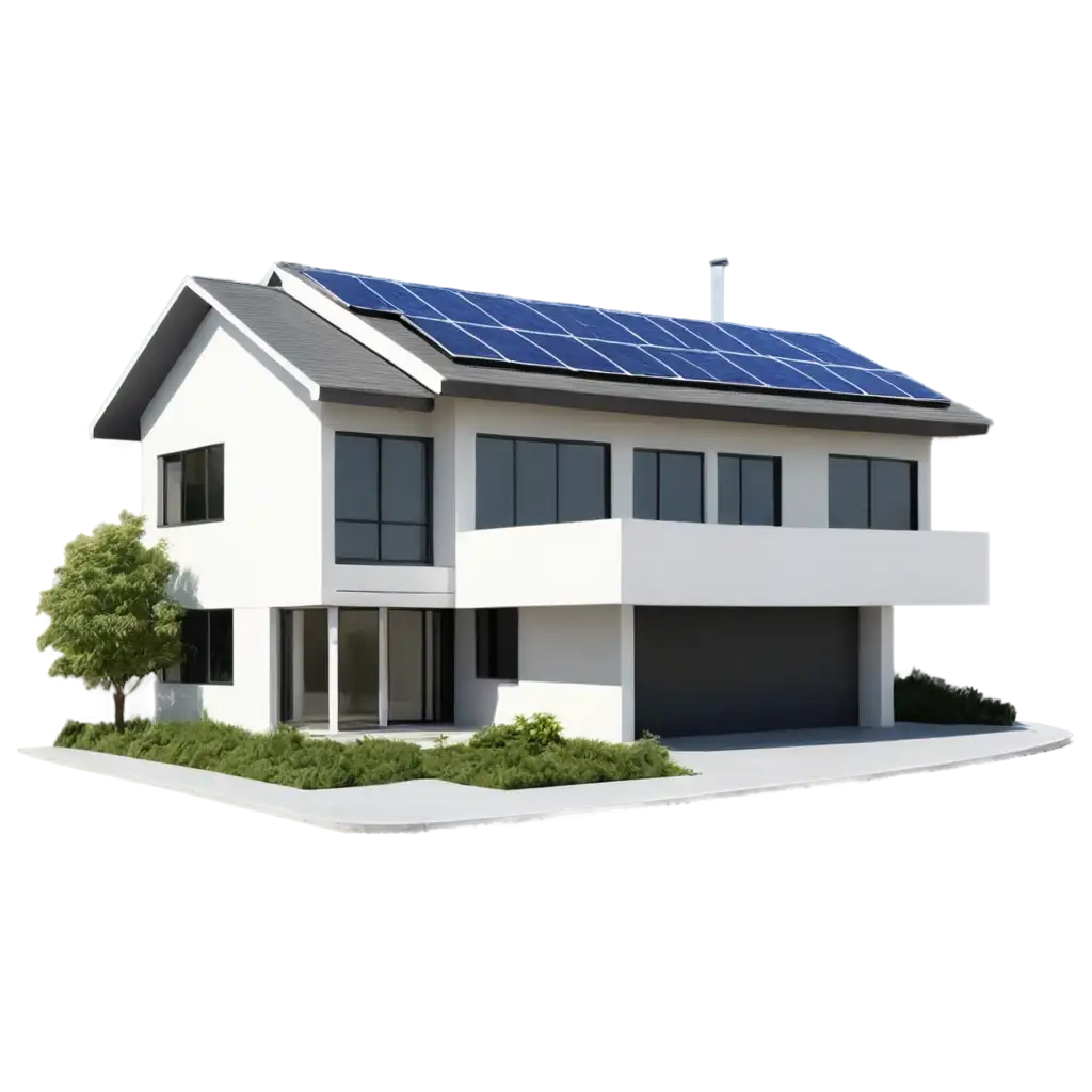 Photorealistic-Modern-Minimalist-TwoStory-House-with-Solar-Panels-PNG-Image-8K-UltraResolution