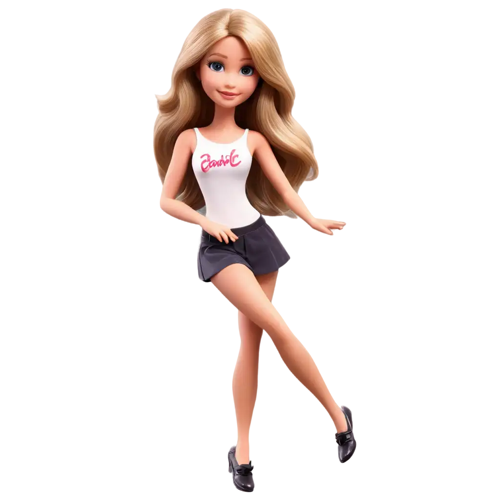 Cute-Cartoon-Barbie-Girl-PNG-Image-Perfect-for-Creative-Projects-and-Designs