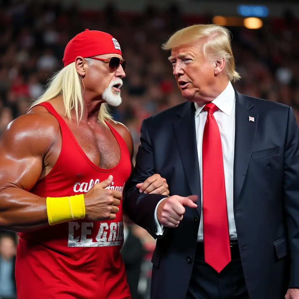 Hulk Hogan and Donald Trump