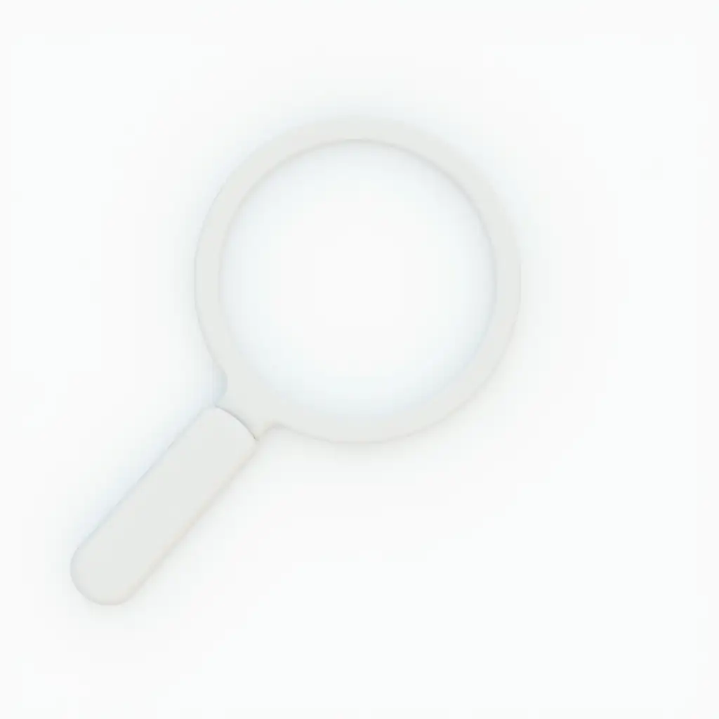 Magnifying-Glass-on-a-White-Solid-Background