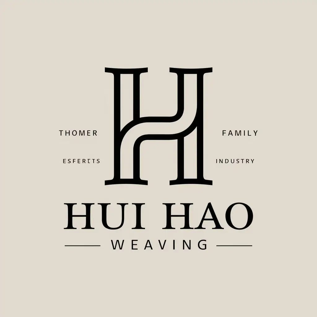 LOGO-Design-for-Hui-Hao-Weaving-Letter-H-Symbol-with-Full-Coverage-Effect-in-Home-Family-Industry