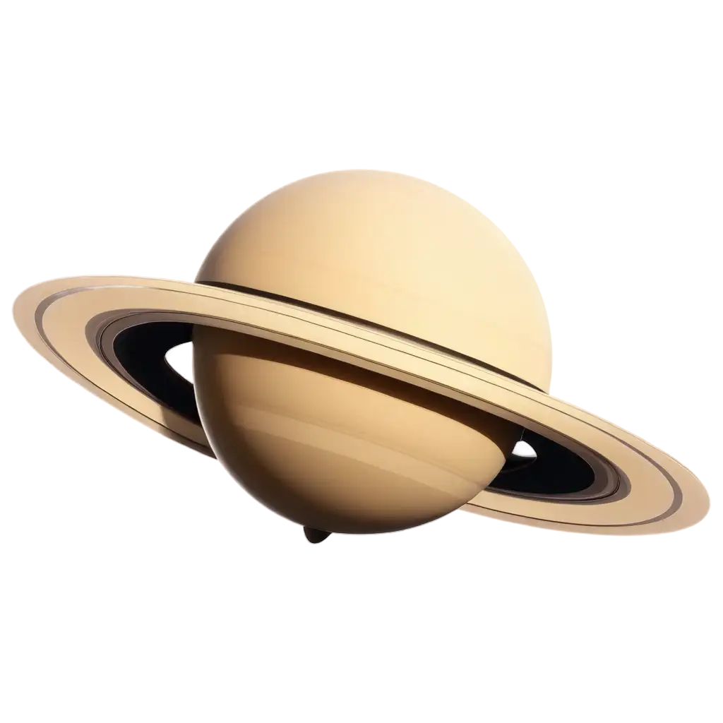 3d saturn in cartoon style. make it smooth