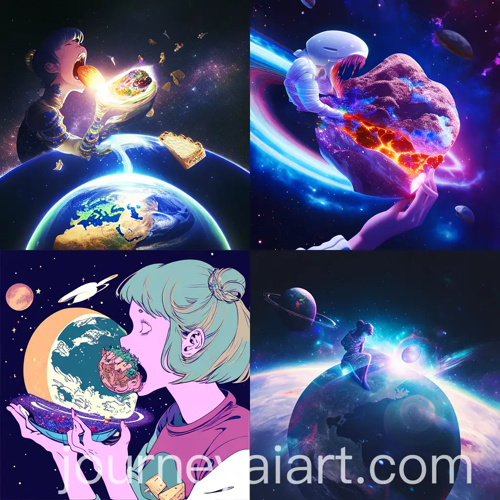 GigaScale-Woman-Devours-Planet-in-Space-Illustration