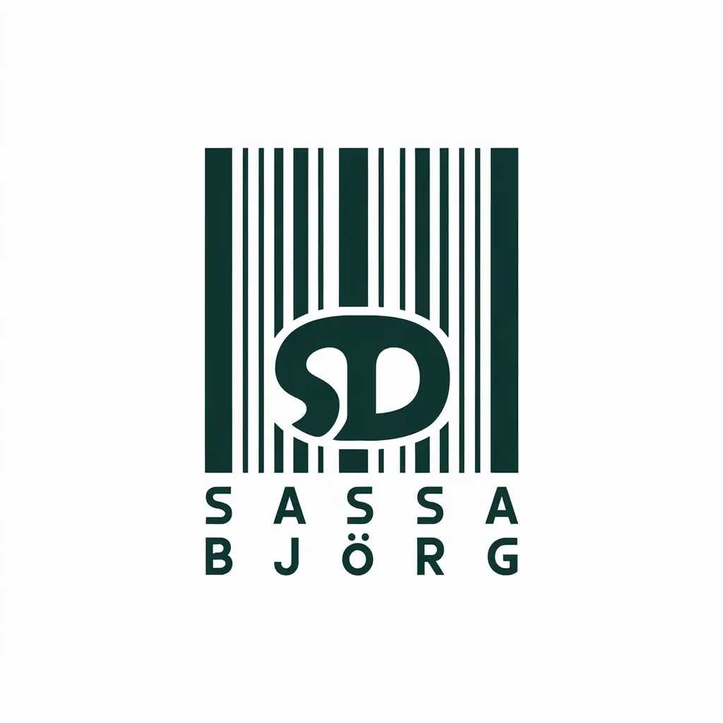 LOGO Design for Sassa Bjrg Barcode Symbol with Modern Retail Style and Clear Background