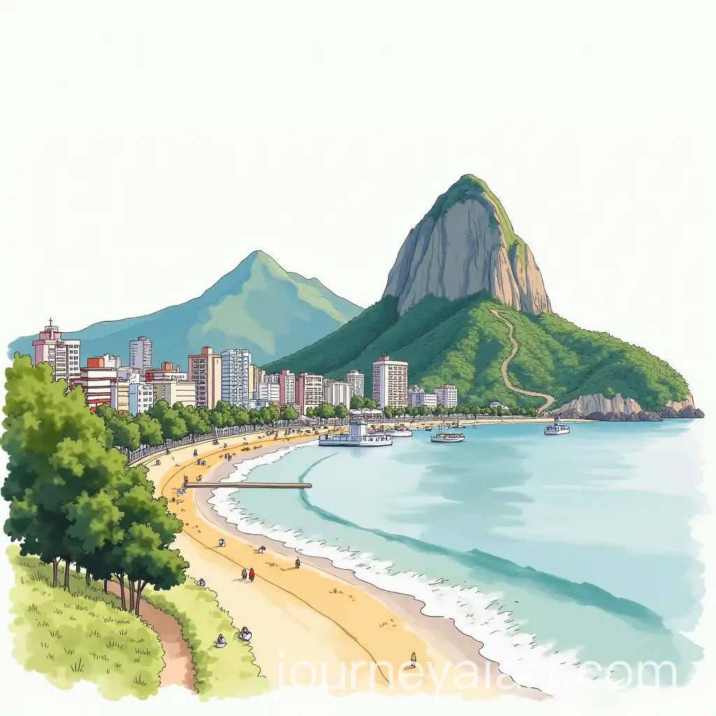 Watercolor-Painting-of-Rio-de-Janeiro-Cityscape