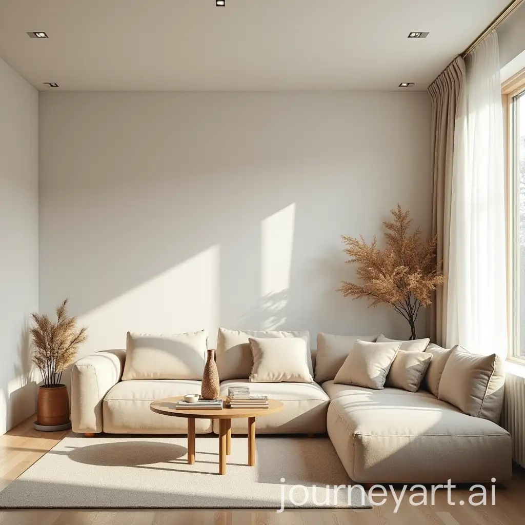 Cozy-Modern-Living-Room-with-White-and-Beige-Walls