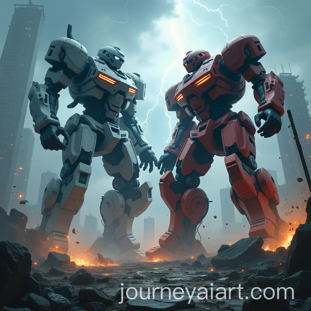 Epic-Robot-Battle-in-a-PostApocalyptic-Cityscape